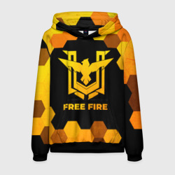 Мужская толстовка 3D Free Fire - gold gradient