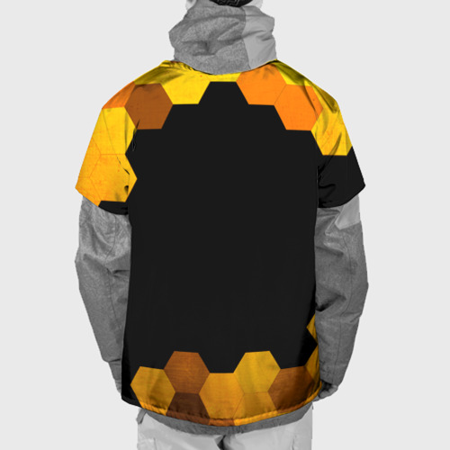 Накидка на куртку 3D Free Fire - gold gradient, цвет 3D печать - фото 2