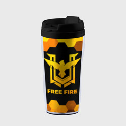 Термокружка-непроливайка Free Fire - gold gradient