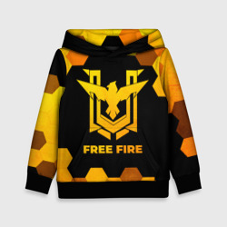 Детская толстовка 3D Free Fire - gold gradient