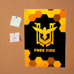 Постер Free Fire - gold gradient - фото 2