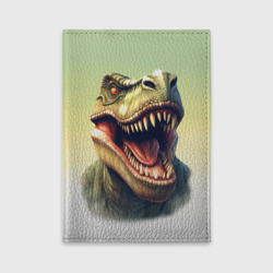 Обложка для автодокументов Острые зубы тиранозавра Рекса