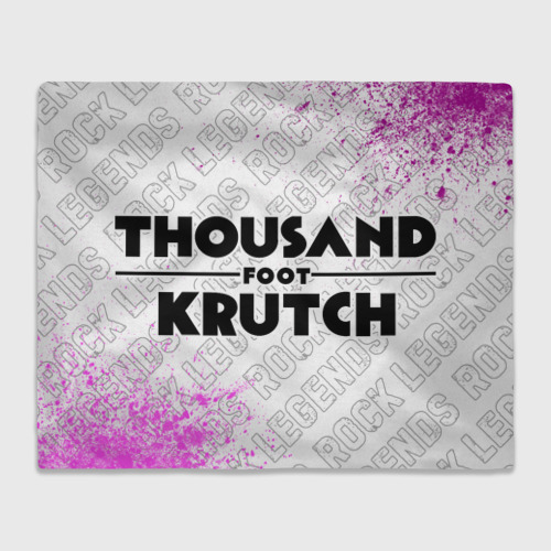 Плед с принтом Thousand Foot Krutch rock Legends: надпись и символ, вид спереди №1