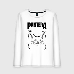 Женский лонгслив хлопок Pantera - rock cat