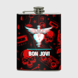 Фляга Bon Jovi rock glitch