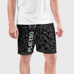 Мужские шорты спортивные Placebo glitch на темном фоне: по-вертикали - фото 2