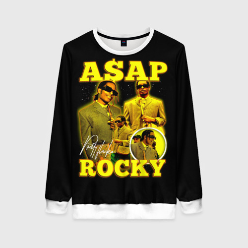 Женский свитшот 3D ASAP Rocky, rapper, цвет 3D печать