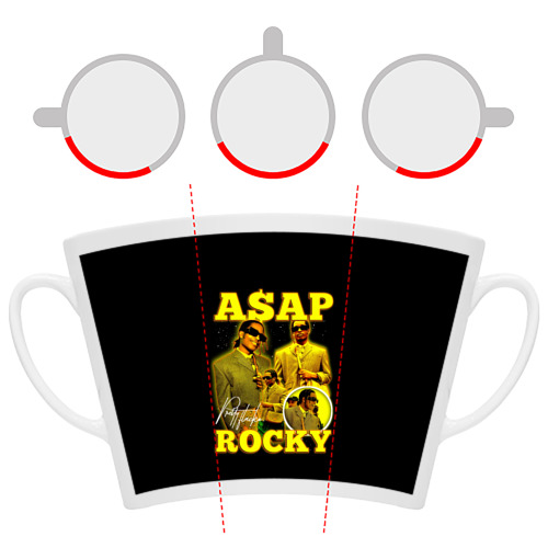 Кружка Латте ASAP Rocky, rapper - фото 6