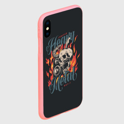 Чехол для iPhone XS Max матовый Heavy metal music - фото 2