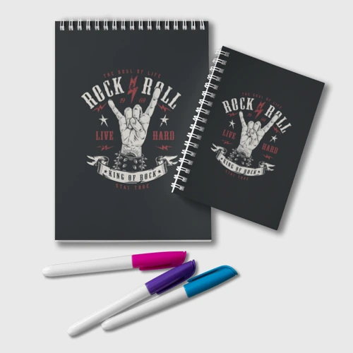 Блокнот Rock and roll - жест козы