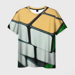 Мужская футболка 3D Фото Кубика Рубика