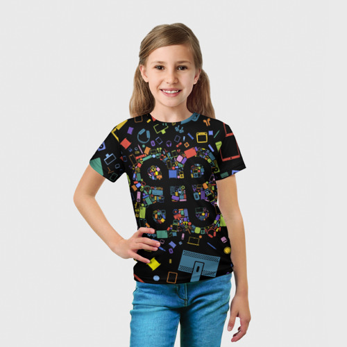 Детская футболка 3D Социальные сети, цвет 3D печать - фото 5
