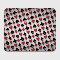 Прямоугольный коврик для мышки Узор карточных мастей