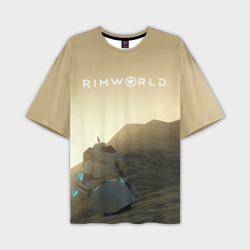 Мужская футболка oversize 3D RimWorld game