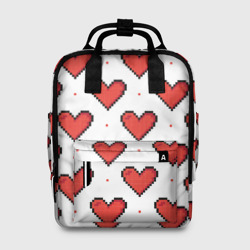Женский рюкзак 3D Pixel heart