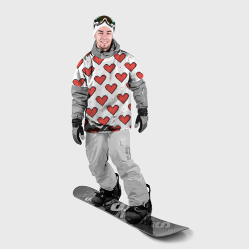 Накидка на куртку 3D Pixel heart, цвет 3D печать - фото 3