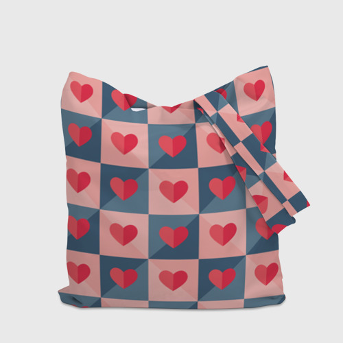 Шоппер 3D Pettern hearts - фото 5