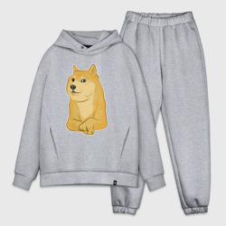 Мужской костюм oversize хлопок Doge meme