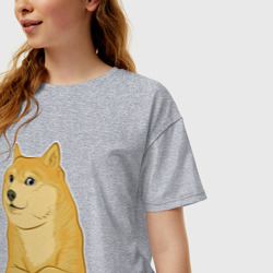 Женская футболка хлопок Oversize Doge meme - фото 2