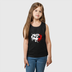 Детская майка хлопок Mass Effect N7 - shooter - logo - фото 2