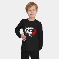 Детская пижама с лонгсливом хлопок Mass Effect N7 - shooter - logo - фото 2