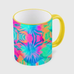 Кружка с полной запечаткой Кислотный тай-дай: паттерн