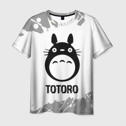 Totoro glitch на светлом фоне – Мужская футболка 3D с принтом купить со скидкой в -26%