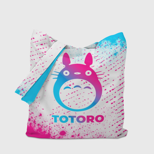 Шоппер 3D Totoro neon gradient style - фото 4