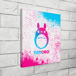 Холст квадратный Totoro neon gradient style - фото 2