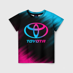 Детская футболка 3D Toyota - neon gradient