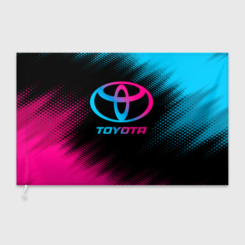 Флаг 3D Toyota - neon gradient - фото 3