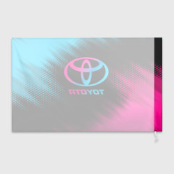 Флаг 3D Toyota - neon gradient - фото 2