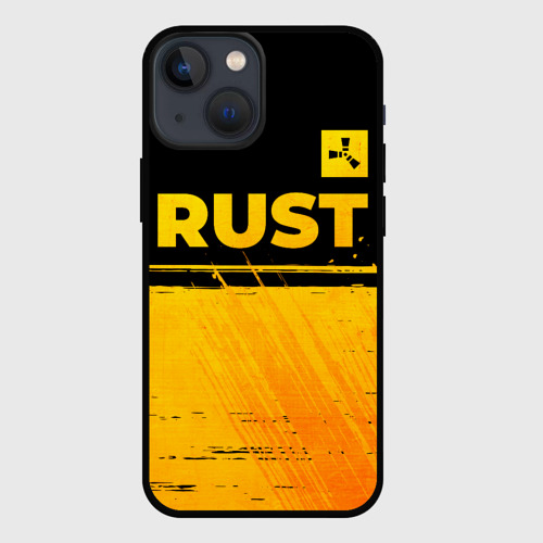 Чехол для iPhone 13 mini Rust - gold gradient: символ сверху