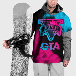 Накидка на куртку 3D GTA - neon gradient