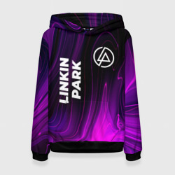 Женская толстовка 3D Linkin Park violet plasma