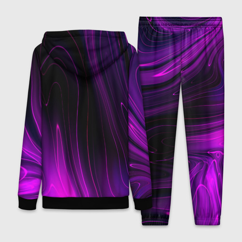 Женский костюм 3D с принтом Linkin Park violet plasma, вид сзади #1