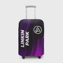 Чехол для чемодана 3D Linkin Park violet plasma