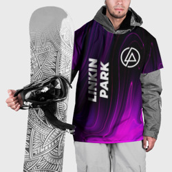 Накидка на куртку 3D Linkin Park violet plasma