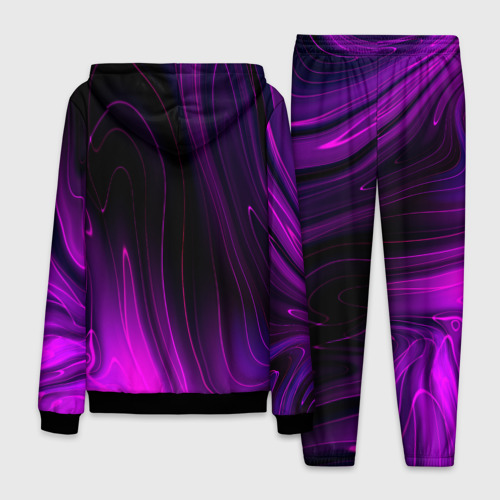 Мужской 3D костюм с принтом Linkin Park violet plasma, вид сзади #1
