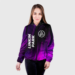Женская куртка 3D Linkin Park violet plasma - фото 2