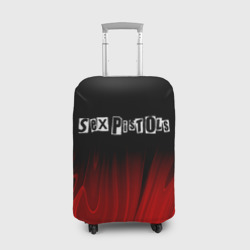 Чехол для чемодана 3D Sex Pistols red plasma