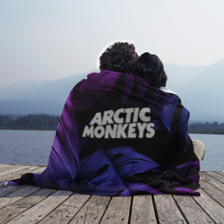 Плед 3D Arctic Monkeys neon monstera - фото 2
