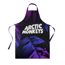Фартук 3D Arctic Monkeys neon monstera