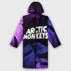 Мужской дождевик 3D Arctic Monkeys neon monstera