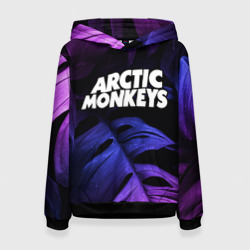 Женская толстовка 3D Arctic Monkeys neon monstera