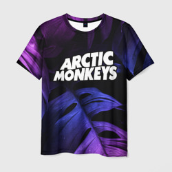 Мужская футболка 3D Arctic Monkeys neon monstera