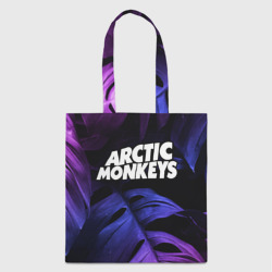 Шоппер 3D Arctic Monkeys neon monstera