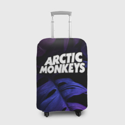 Чехол для чемодана 3D Arctic Monkeys neon monstera