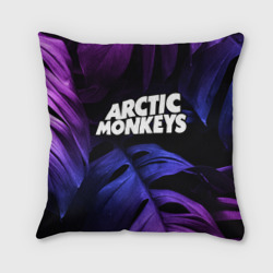 Подушка 3D Arctic Monkeys neon monstera