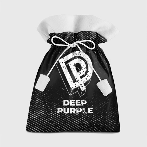 Подарочный 3D мешок Deep Purple с потертостями на темном фоне